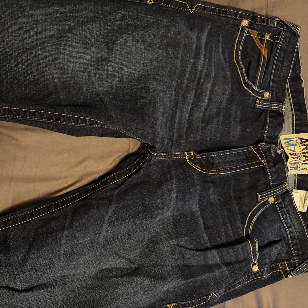 Ariat Men's Dark Blue Straight Jeans